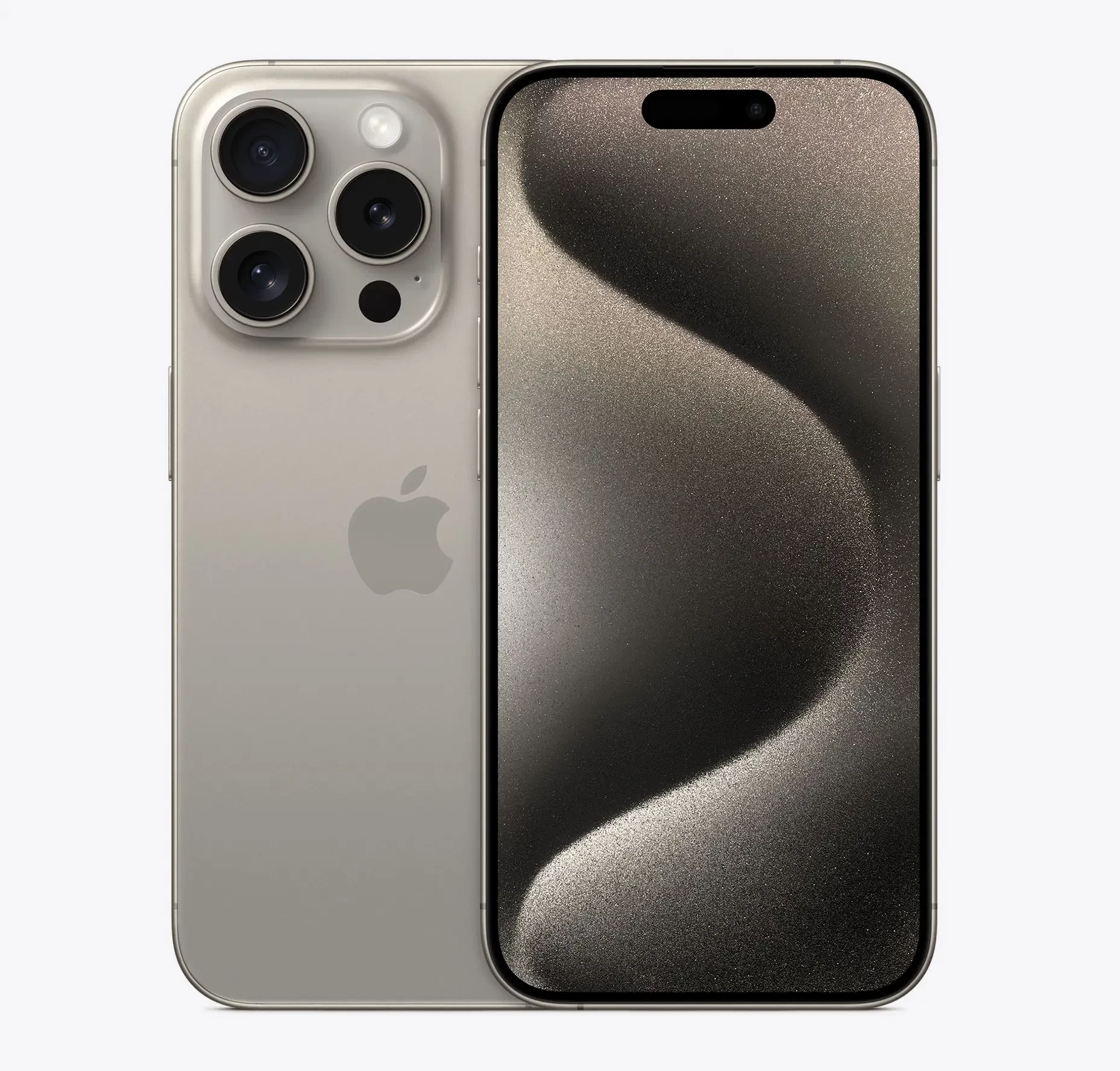 iphone 15 pro natural titanium color