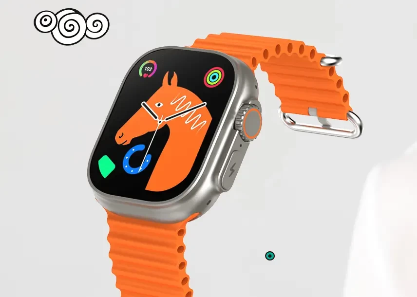 itel smart watch 2 ultra orange color